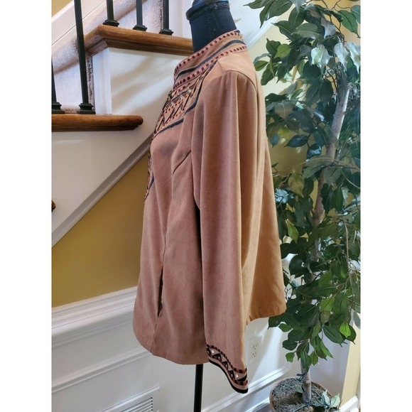 Bob Mackie Native American Design Jacket SZ L - Picture 6 of 11